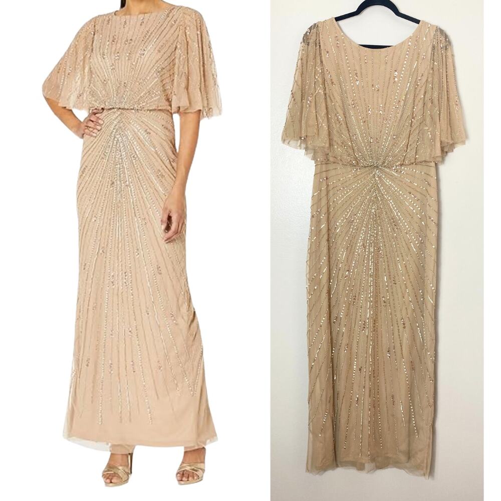 Elegant Beige Evening Gown